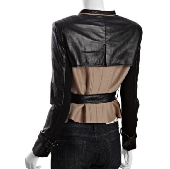 NWT BCBG Leather Moto Jacket - Picture 2 of 2